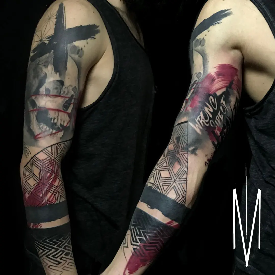 30+ Stunning Thrash Polka Style Tattoo Designs for Men (2022) ❤️ 30+ Stunning Thrash Polka Style Tattoo Designs for Men (2022) ❤️