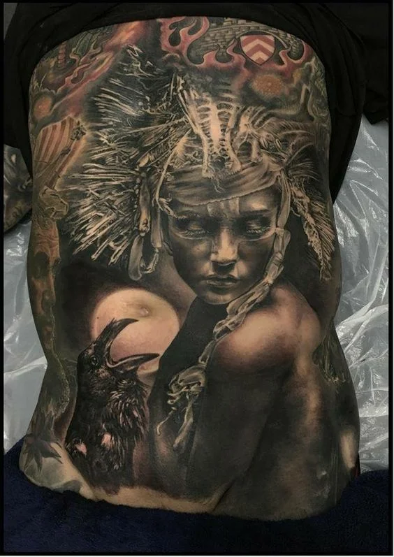 Tattoo style Horror - creepy, talented.