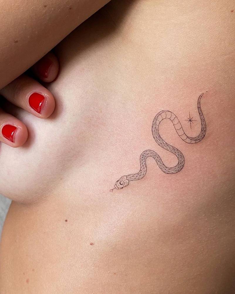 25 beautiful tattoo ideas and designs with little snakes