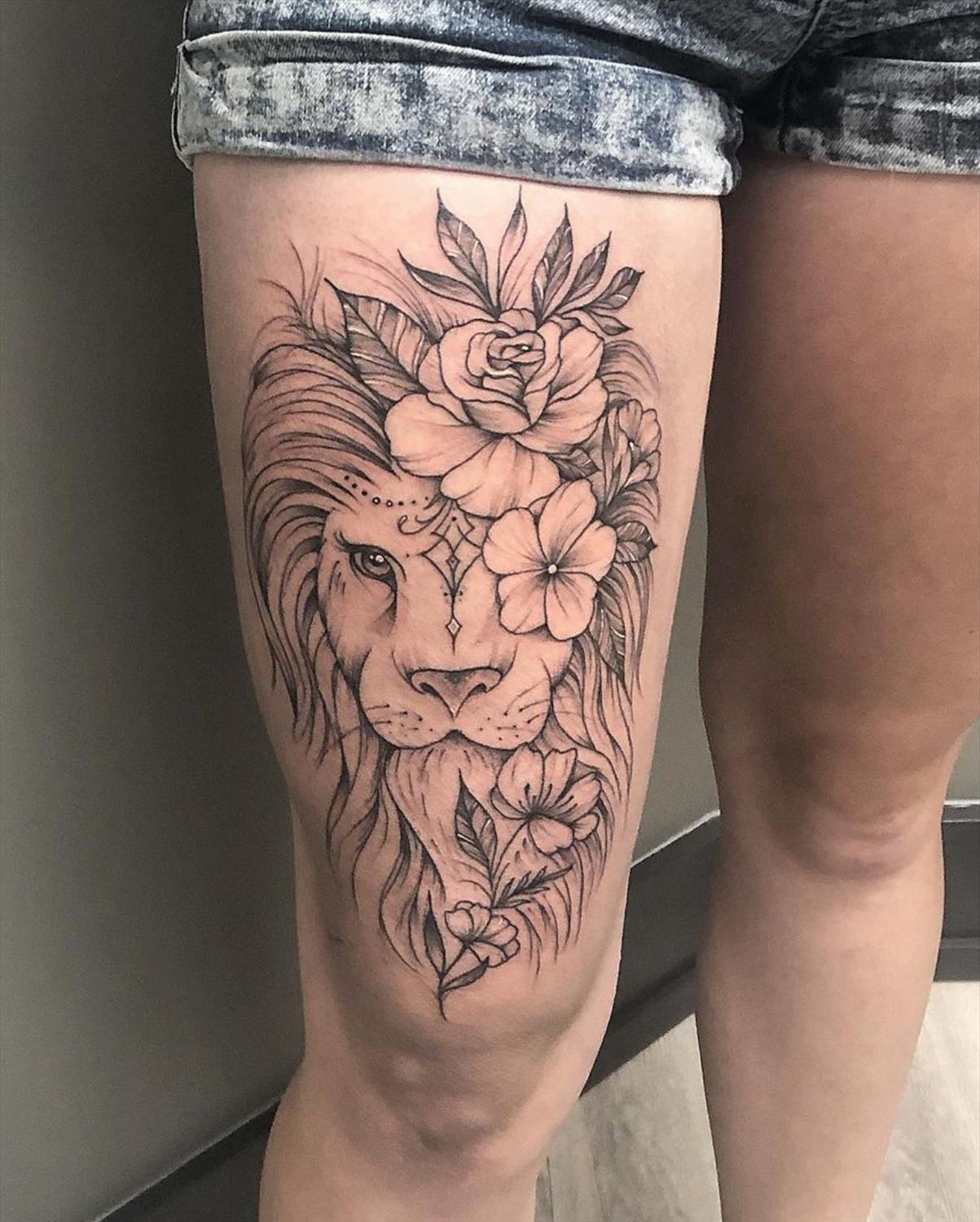 25 lion tattoos for women with meaning