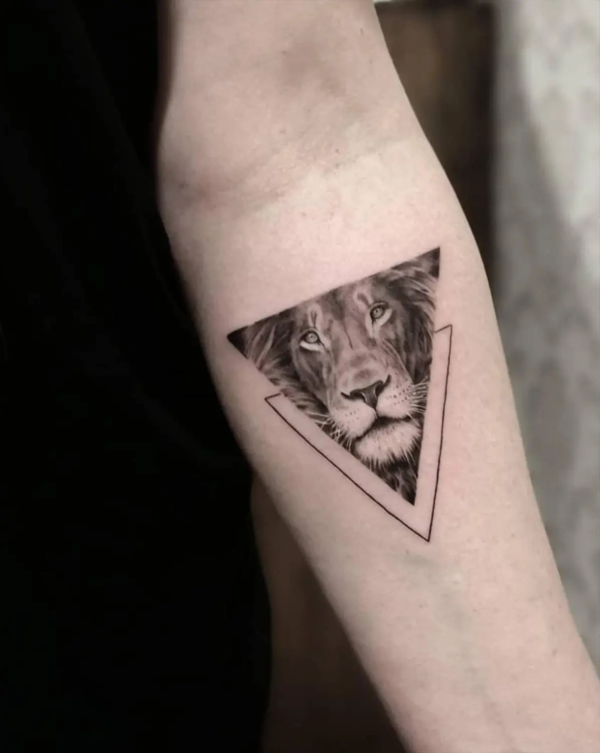 Matching Lion And Lioness Tattoos