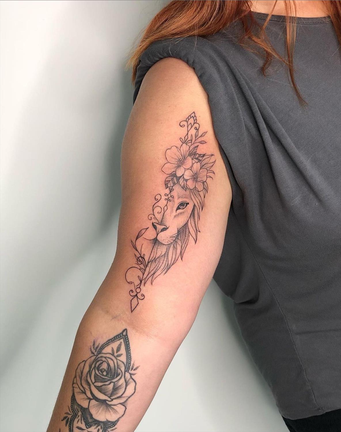 25 lion tattoos for women with meaning