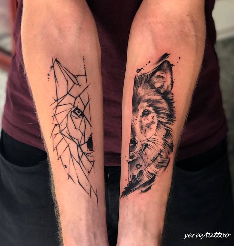 Original wolf tattoos