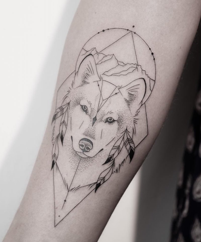 Original wolf tattoos