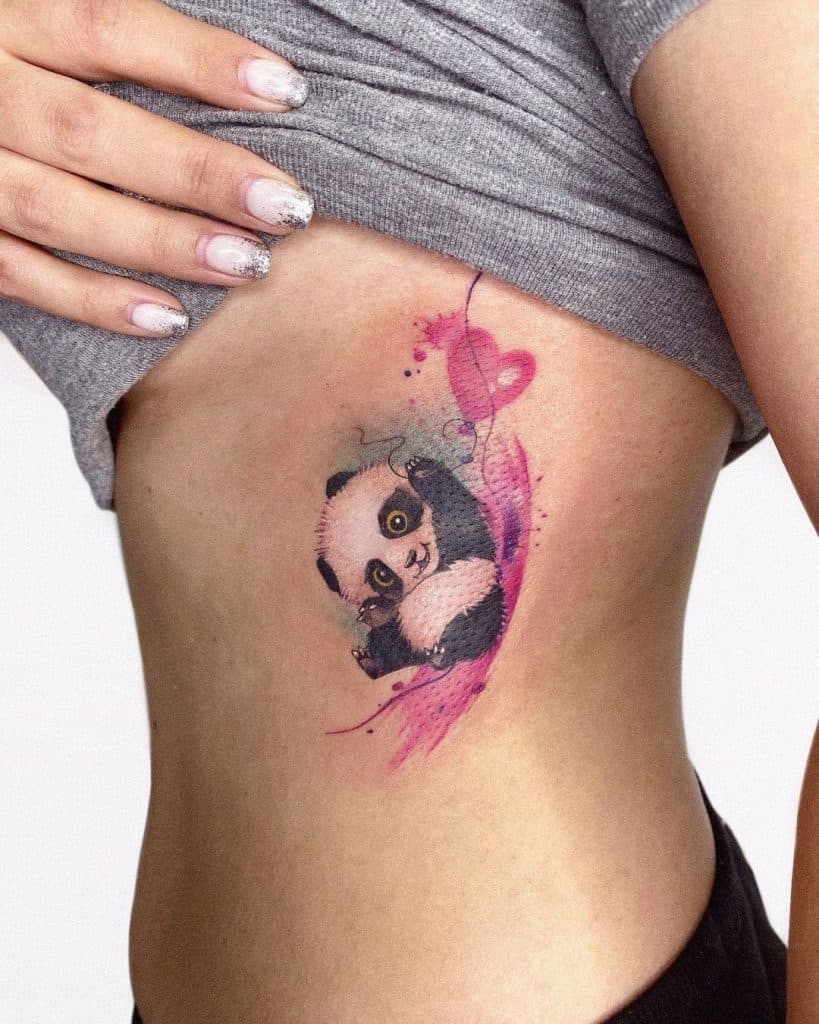 25 AMAZING COLORFUL PANDA TATTOO DESIGN IDEAS