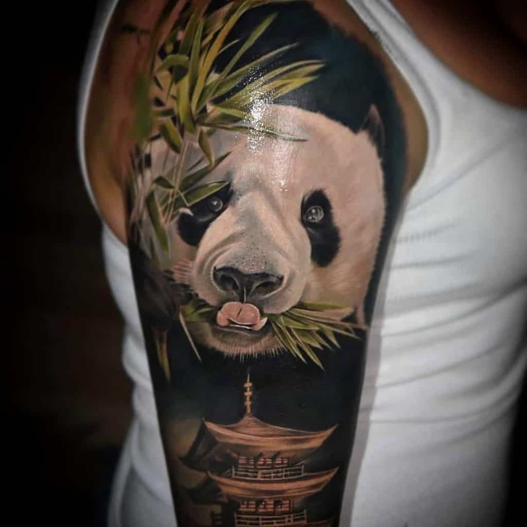 25 AMAZING COLORFUL PANDA TATTOO DESIGN IDEAS