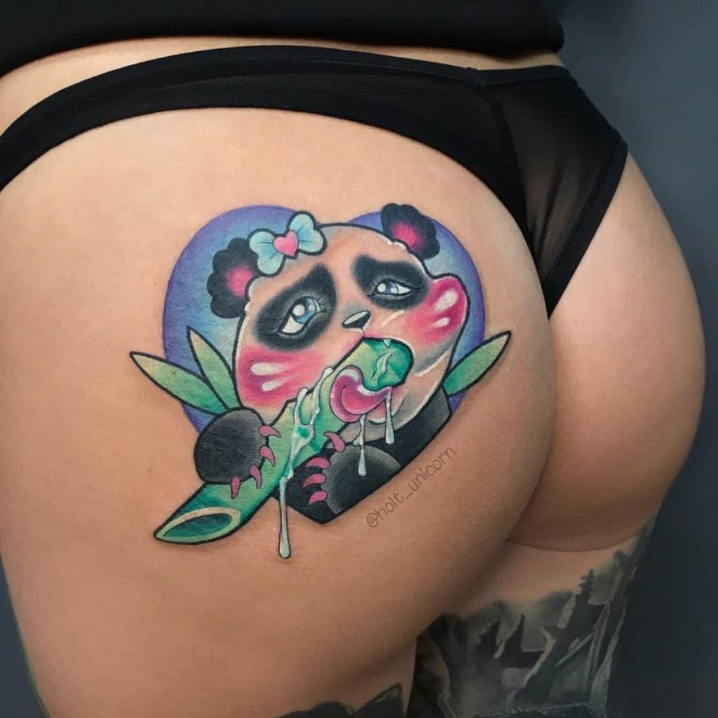 25 AMAZING COLORFUL PANDA TATTOO DESIGN IDEAS