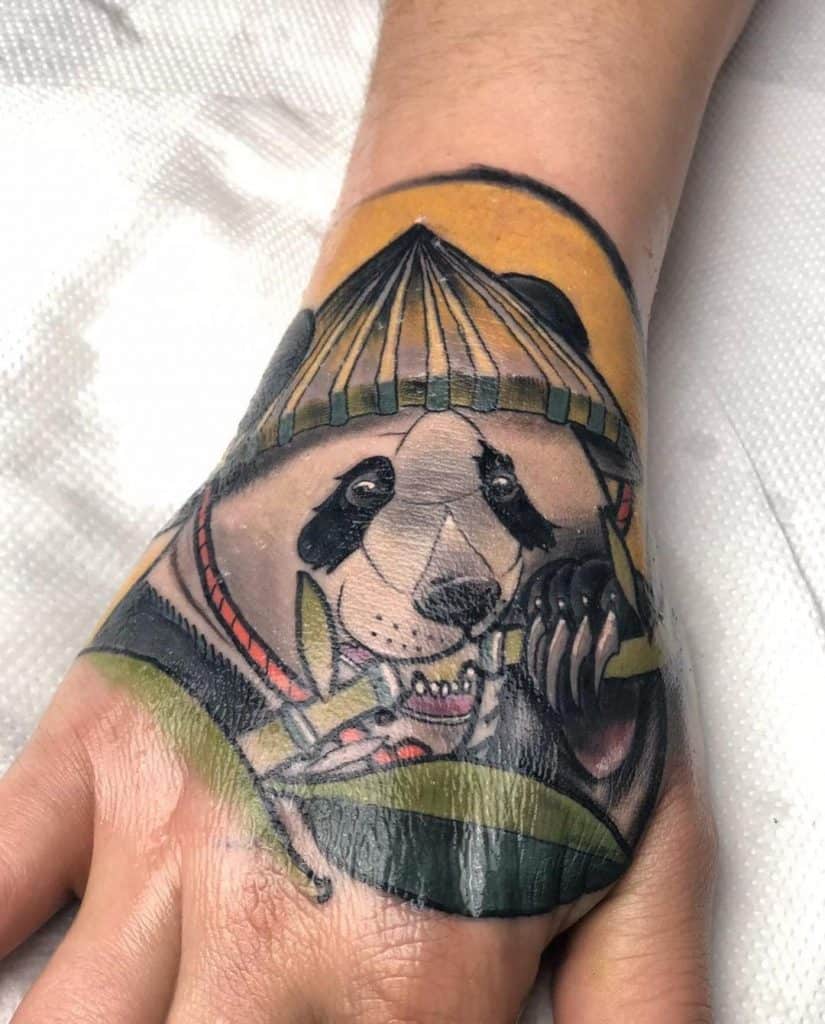 25 AMAZING COLORFUL PANDA TATTOO DESIGN IDEAS