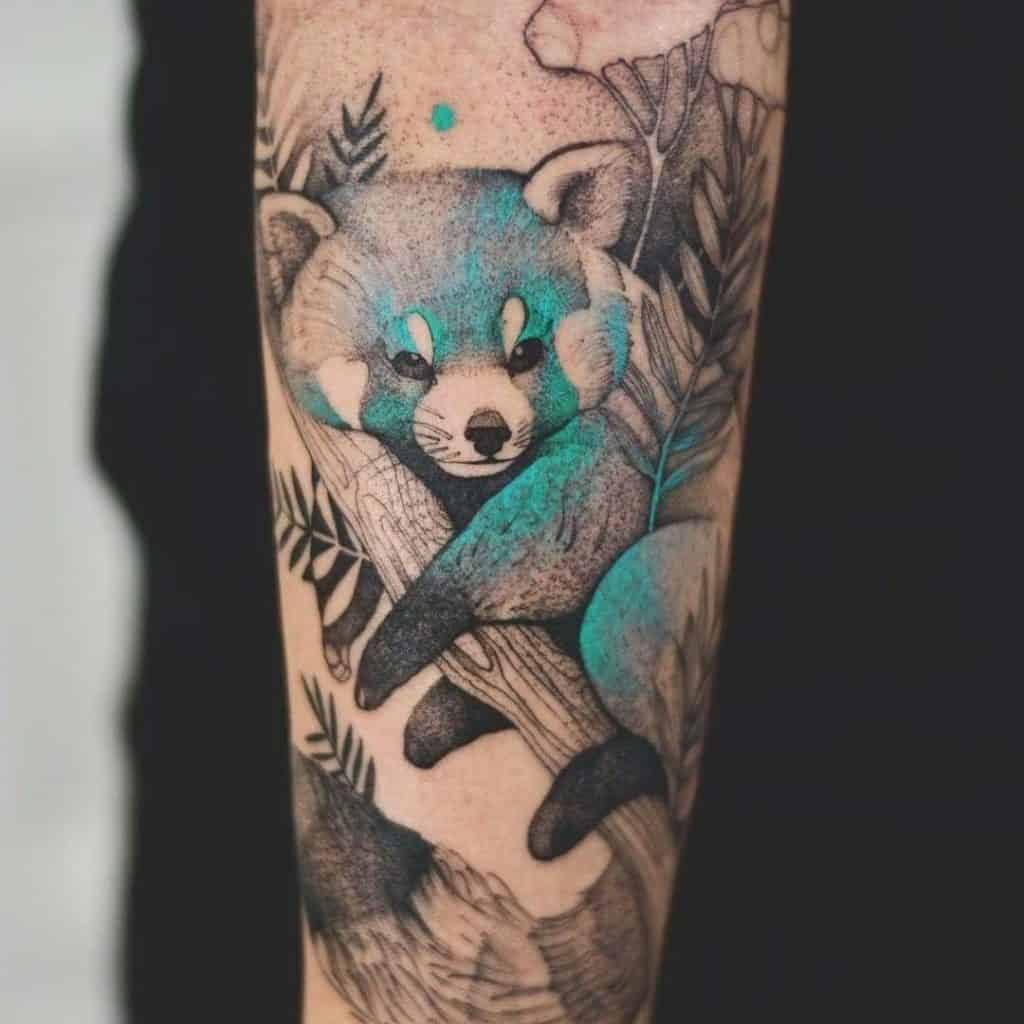 25 AMAZING COLORFUL PANDA TATTOO DESIGN IDEAS