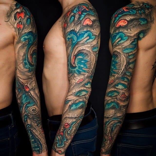 Bioorganic Tattoo Sleeve