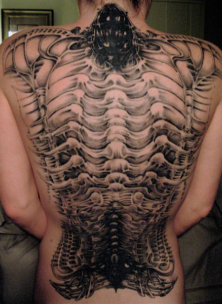 20 cool biomechanics-style tattoos