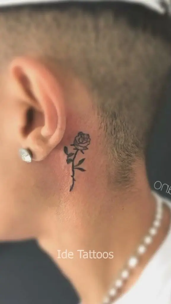 simple tattoos for men on neck