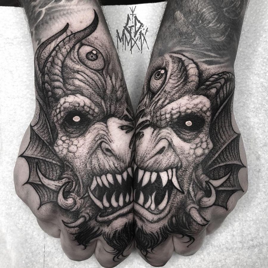 20 piercing black and gray tattoos for brave men