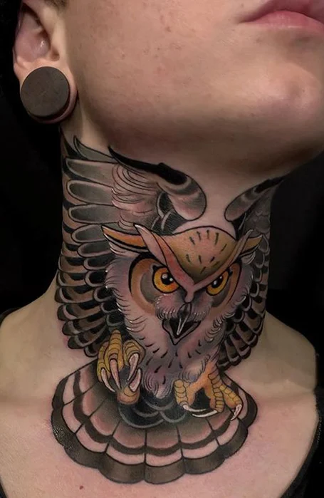 30 ideas for the coolest neck tattoos for men