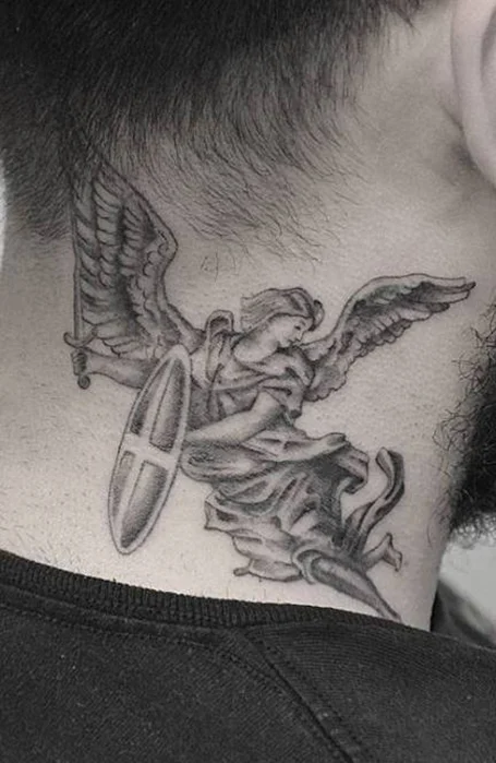 30 ideas for the coolest neck tattoos for men