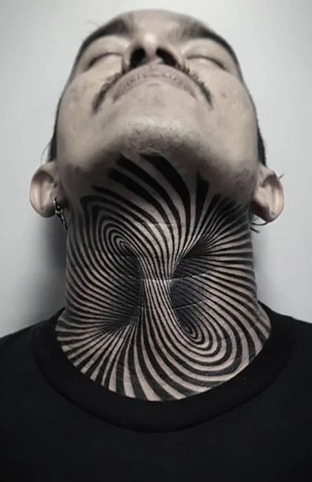 30 ideas for the coolest neck tattoos for men