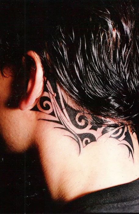 30 ideas for the coolest neck tattoos for men