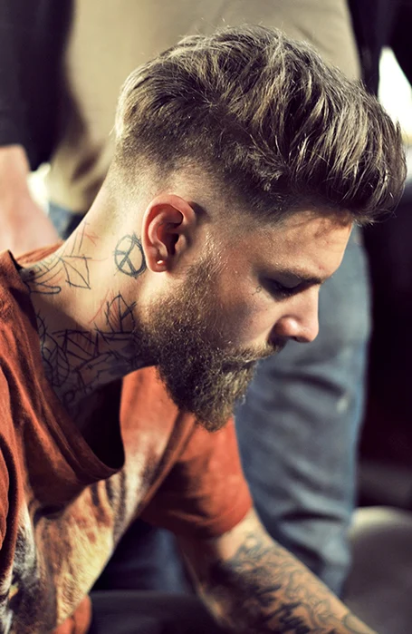 30 ideas for the coolest neck tattoos for men