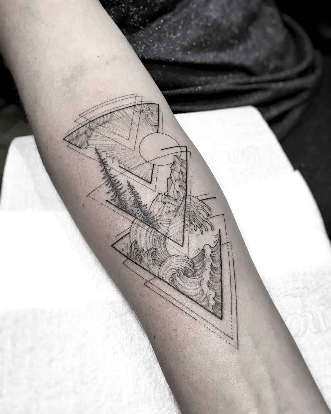 Tattoo in a graphic style