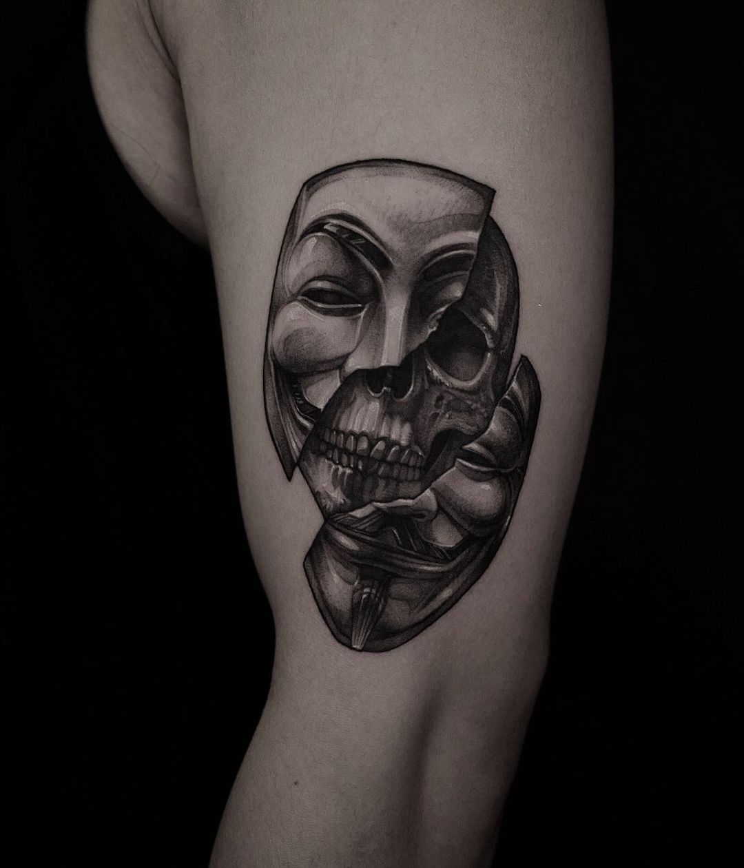 Horror style tattoo