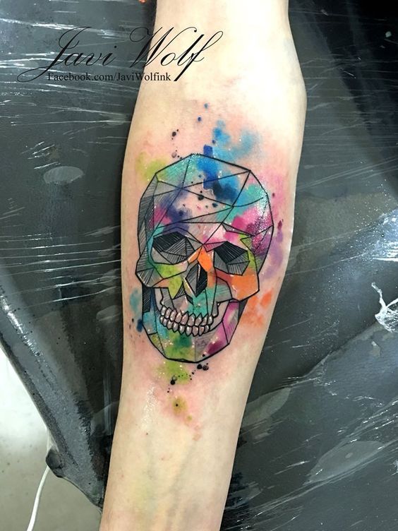 Tattoo of a skull on your arm