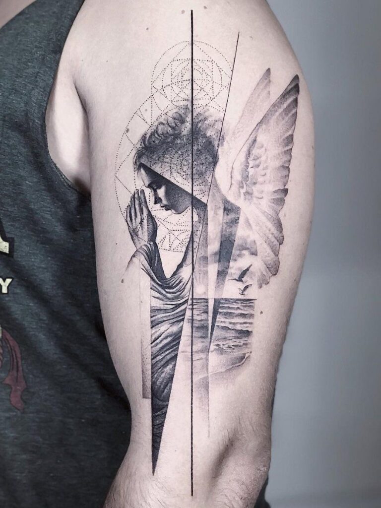 angel tattoo