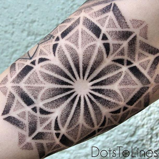 Mandala tattoo drawing