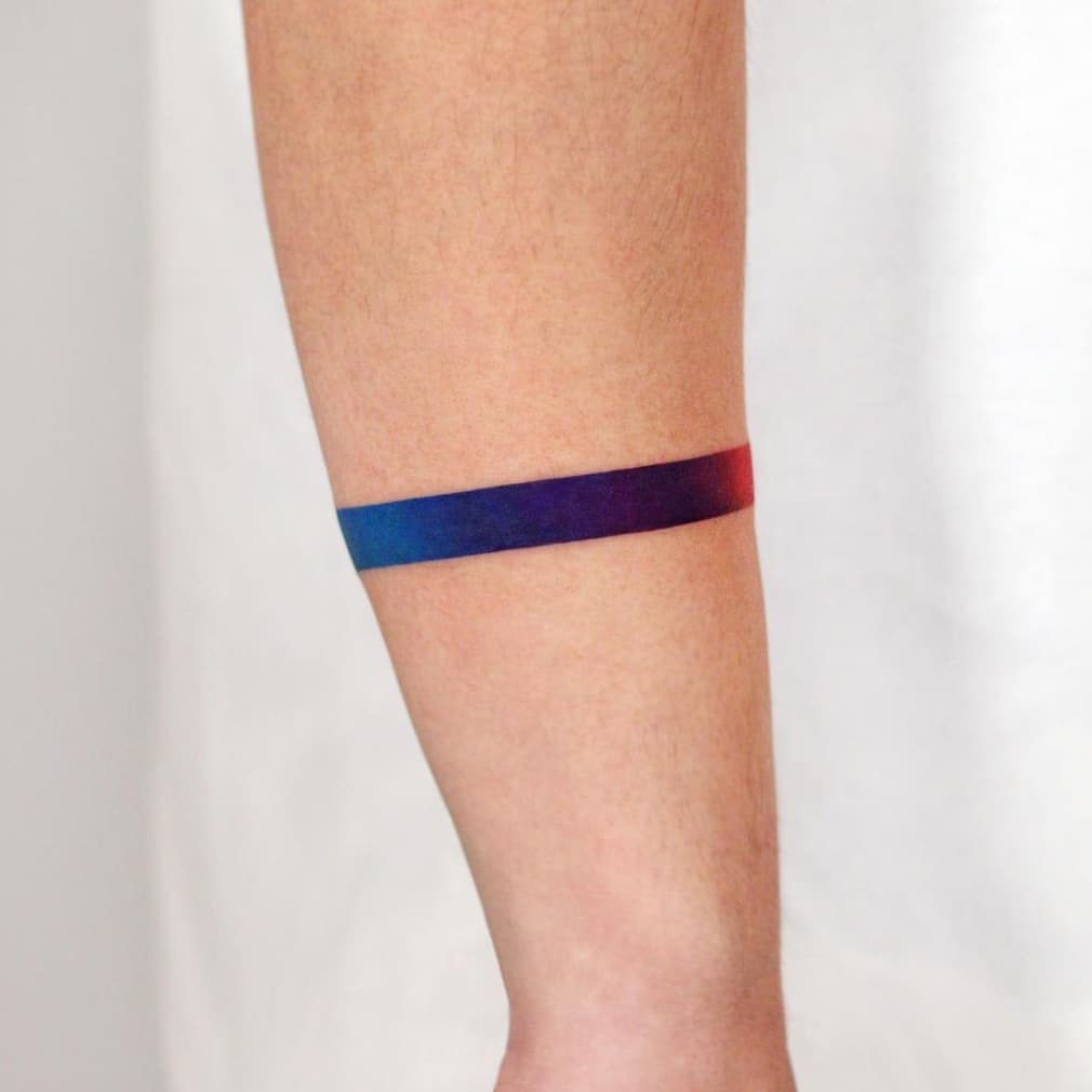 Tattoo Bracelet with Gradient