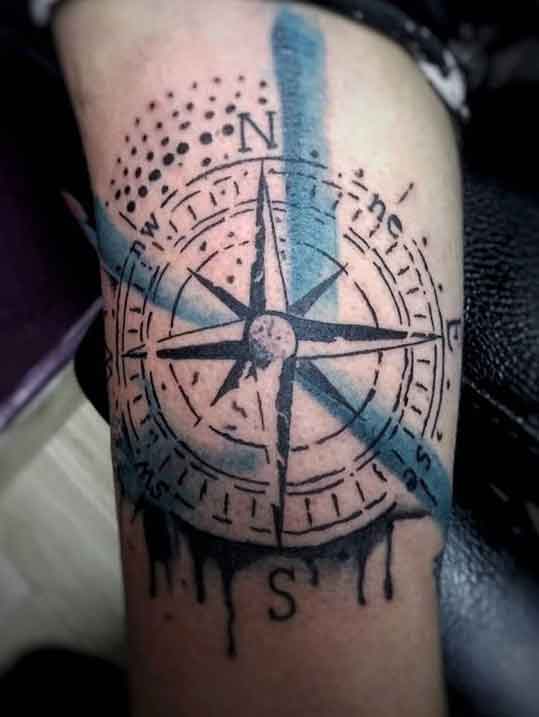 Thrash Polka Compass Tattoos