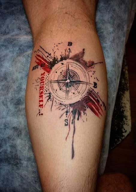 Thrash Polka Compass Tattoos