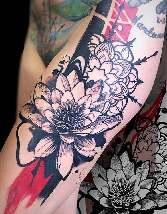 Thrash Polka Flowers Tattoos