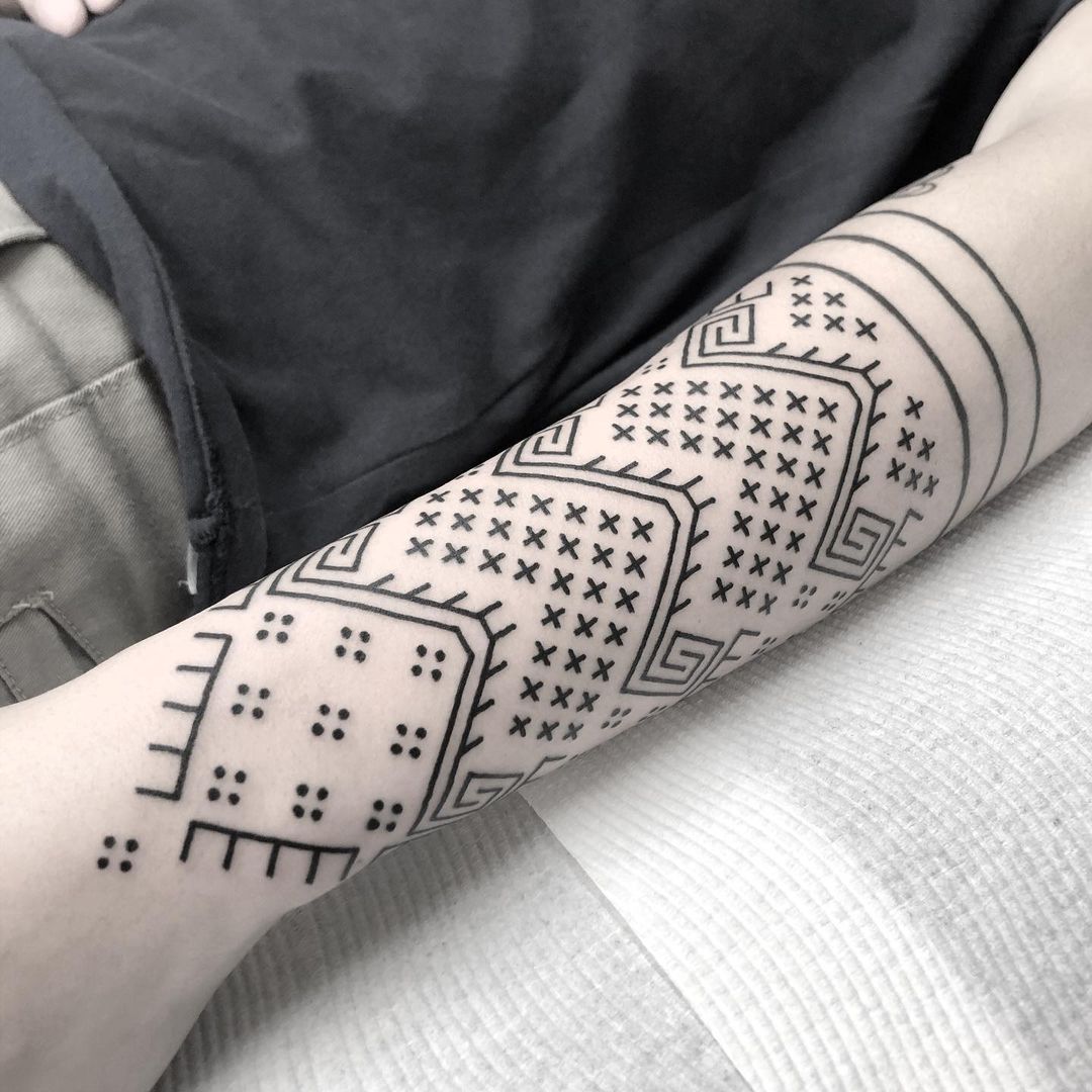 Tribal tattoo style