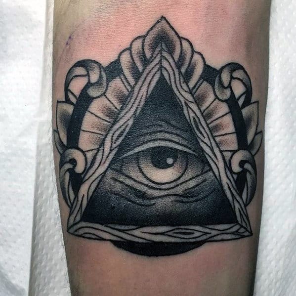 Eye tattoos on forearm