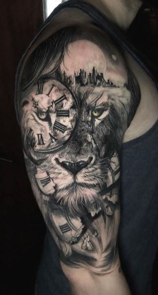 Animal tattoos on the arm