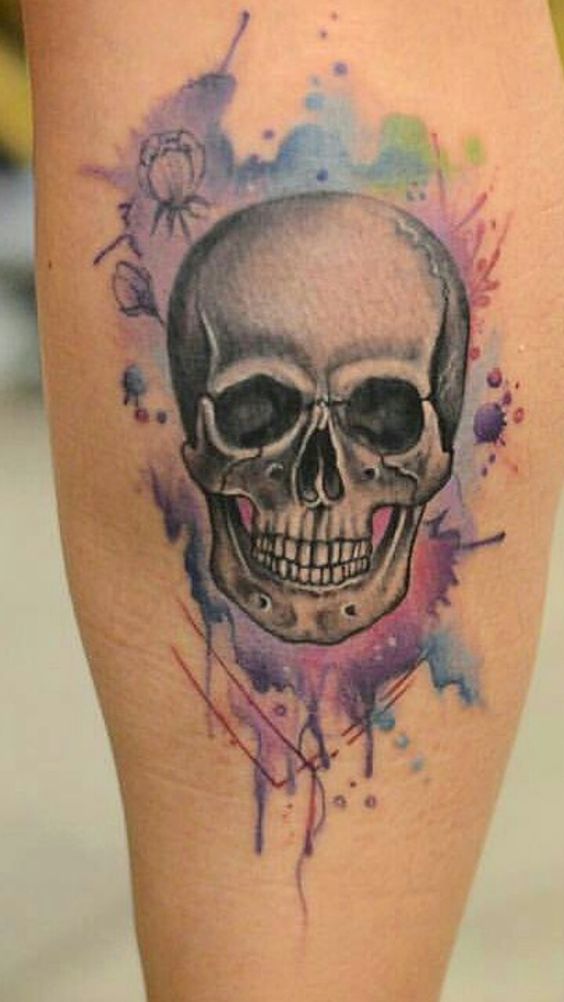 Tattoo of a skull on your arm