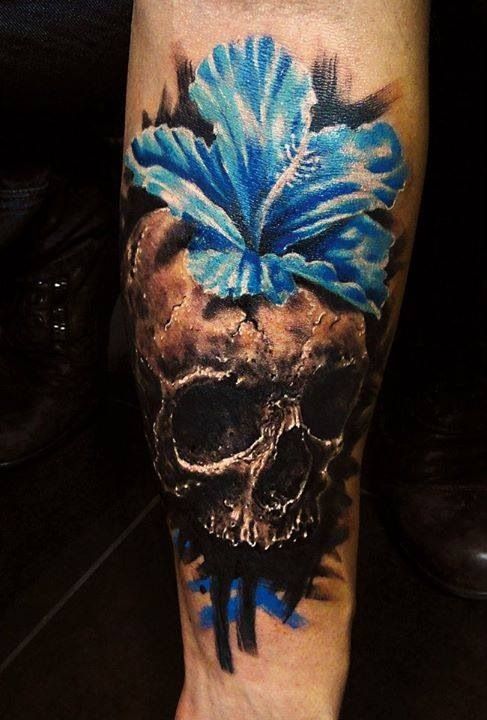 Tattoo of a skull on your arm