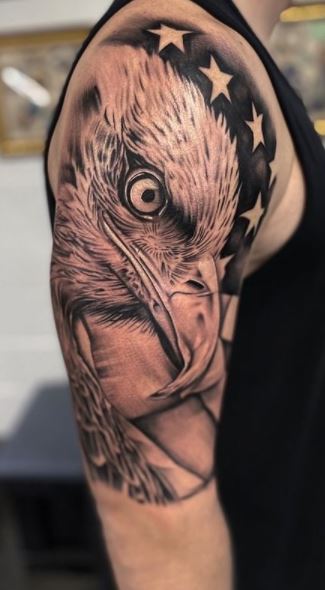 Eagle tattoos on the Arm