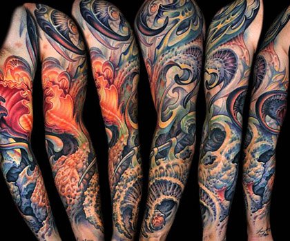 Organic style in tattoos