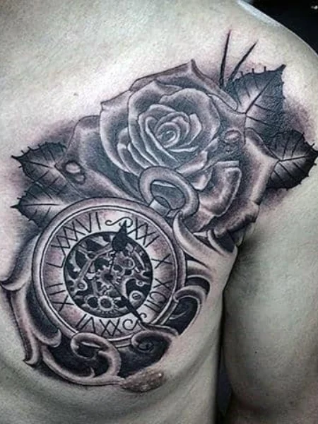 20 best clock tattoos for men