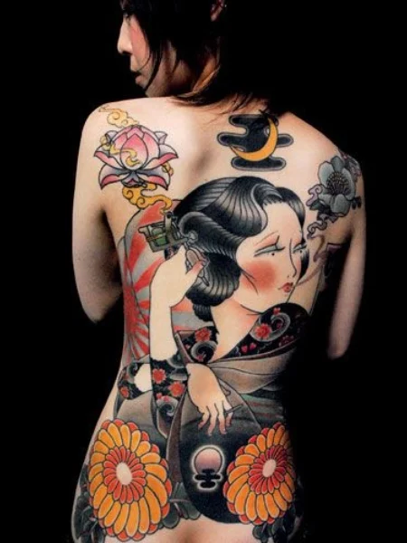 Japanese women's tattoos