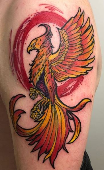 Phoenix tattoos on the Arm