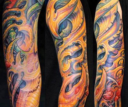 Organic style in tattoos