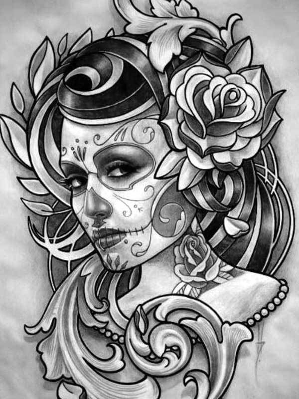 chicano tattoo sketch