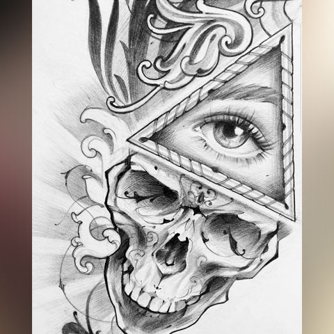 chicano tattoo sketch