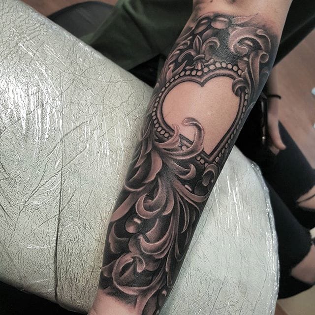 Baroque style tattoo