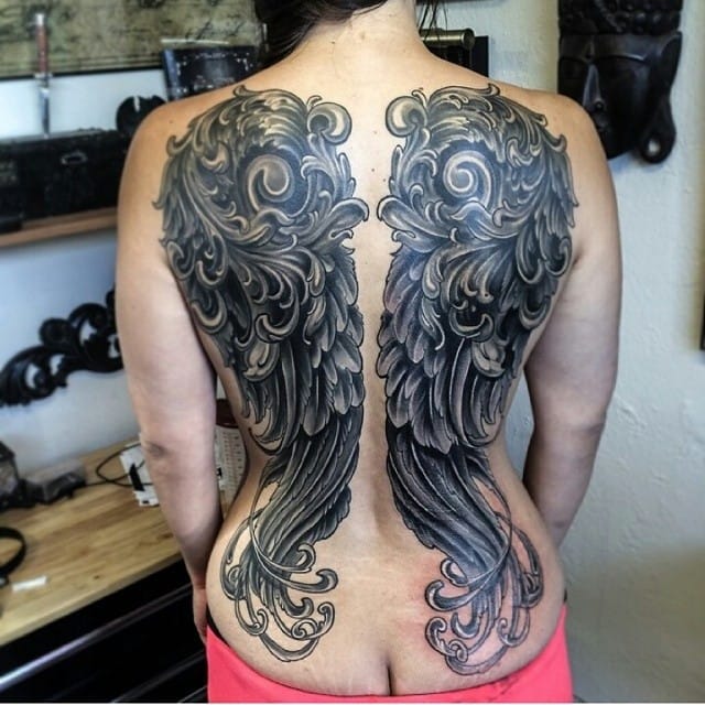 full back baroque tattoo