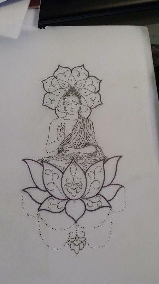 Buddha tattoo sketch