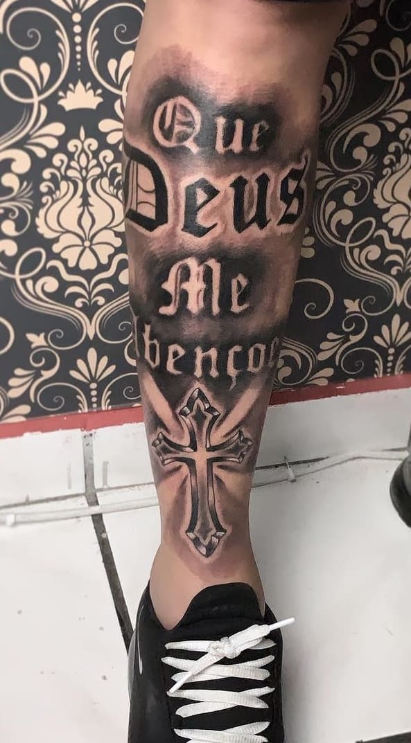 Religious tattoo writings