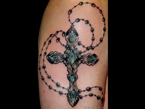 Tattoo of a cross on your arm