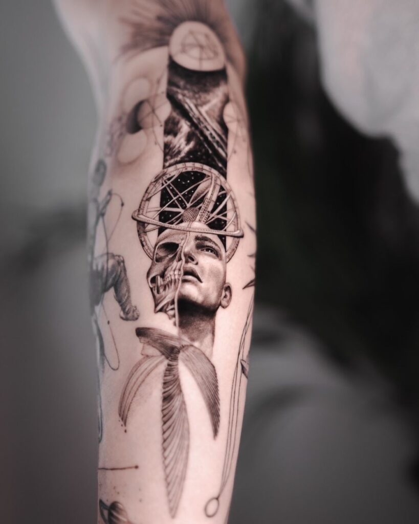 Realism style tattoo on the forearm Realism style tattoo on the forearm
